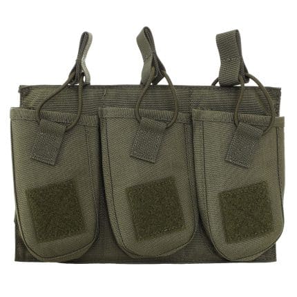 Tuxapo AK Triple Magazine Pouch in ranger green, durable and versatile