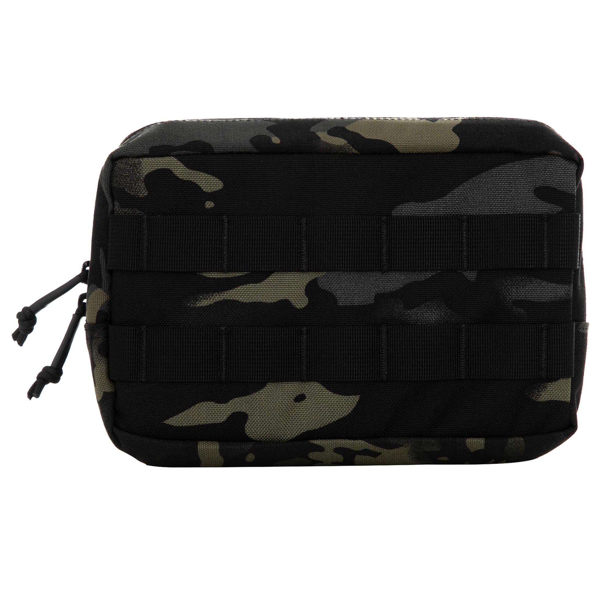 Tuxapo TPA409 tactical small MOLLE EDC pouch in black camouflage, rugged and versatile
