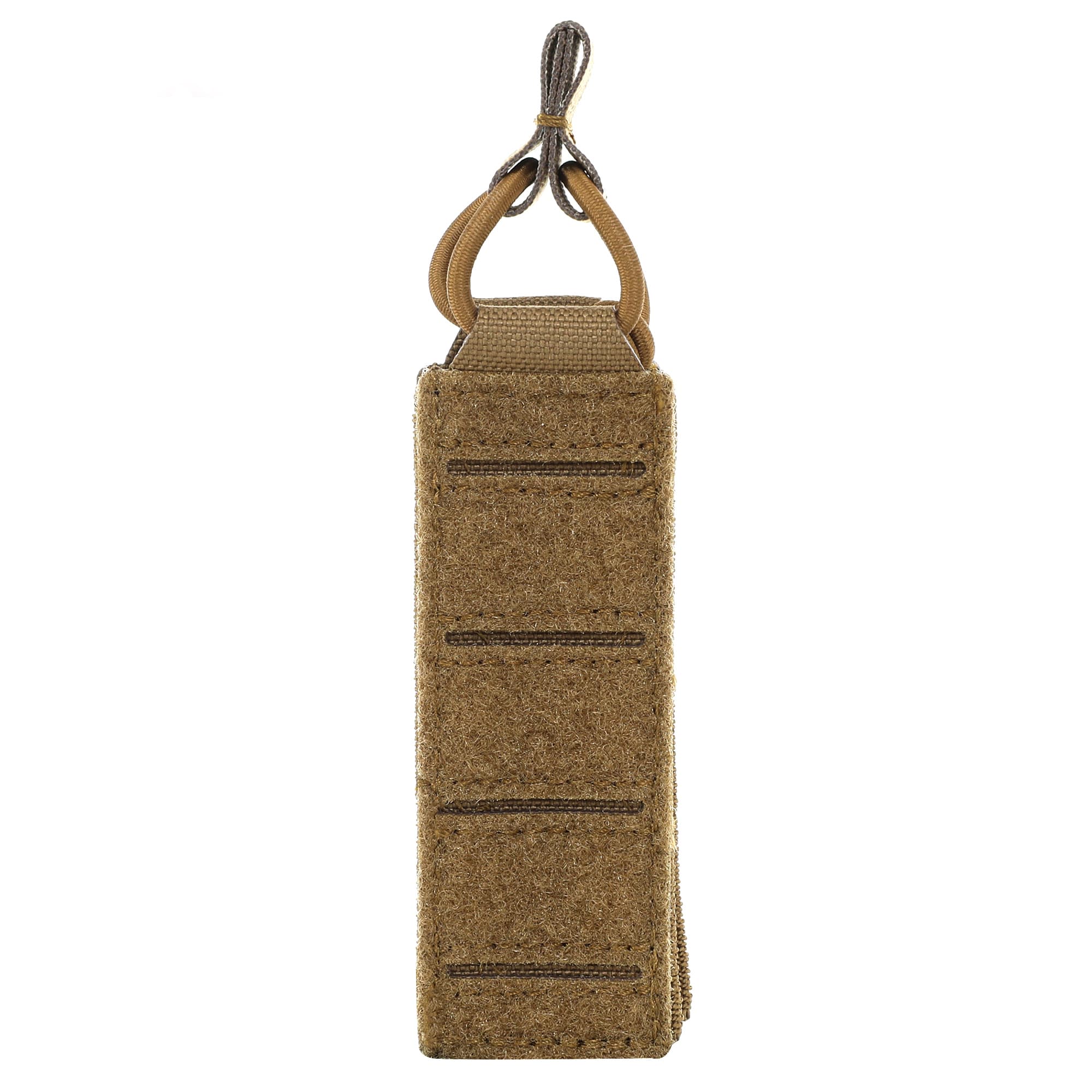 tuxapo-single-pistol-mag-pouch-brown.jpg Tuxapo single MOLLE pistol magazine pouch in brown, durable and functional