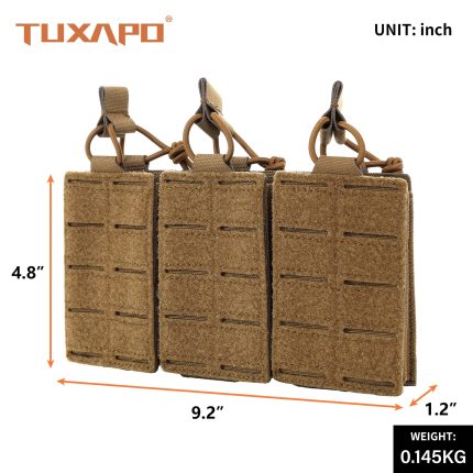 Tuxapo tactical Magazine Pouches coyote brown size
