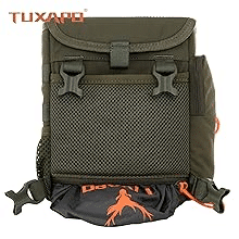 TUXAPO Binocular Harness Chest Pack is Waterproof with Rain Cover