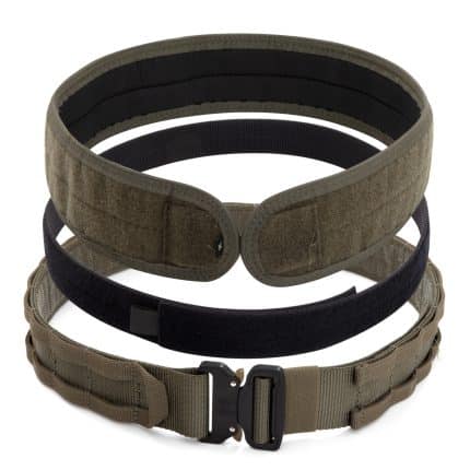 Tuxapo tactical belt set in ranger green, durable and versatile