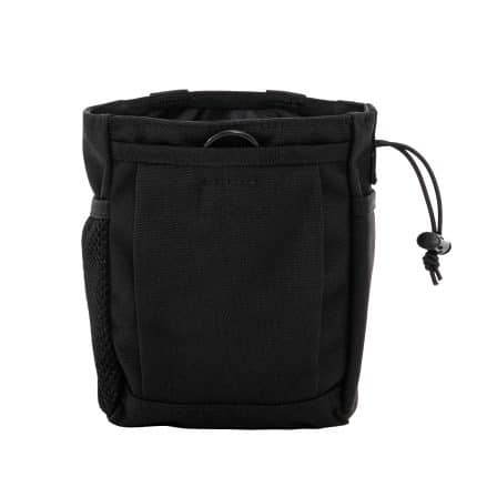 Tuxapo tactical drawstring recovery pouch in black, durable and versatile