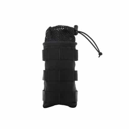 Tuxapo tactical water bottle pouch in black, durable and versatile