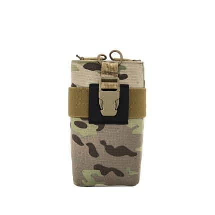 Tuxapo tactical MOLLE radio pouch in camouflage, durable and versatile