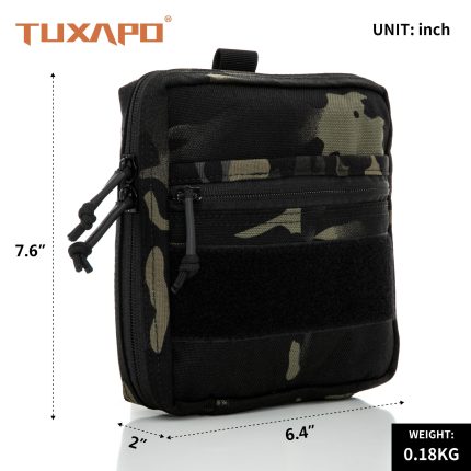 tuxapo tpa410 tactical small Molle edc pouch black Multicam size