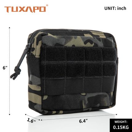 tuxapo tactical Molle edc pouch Black Multicam size