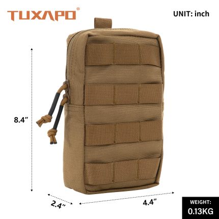 tuxapo tactical Molle edc pouch coyote brown size