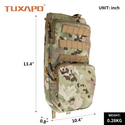 Tuxapo tactical Hydration Pack cp camo size