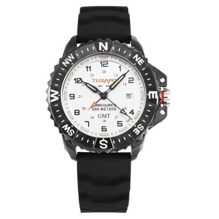 TUXAPO Black Tactical Watch TPW001BK