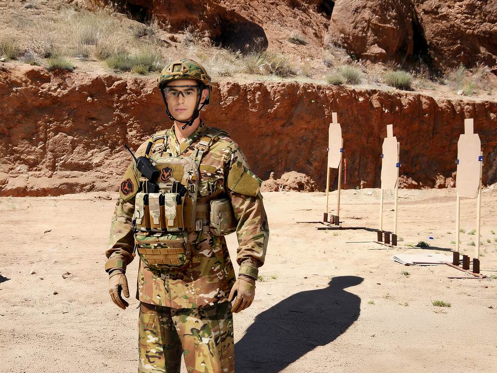 A man wearing a TUXAPO tactical vest for tactical training